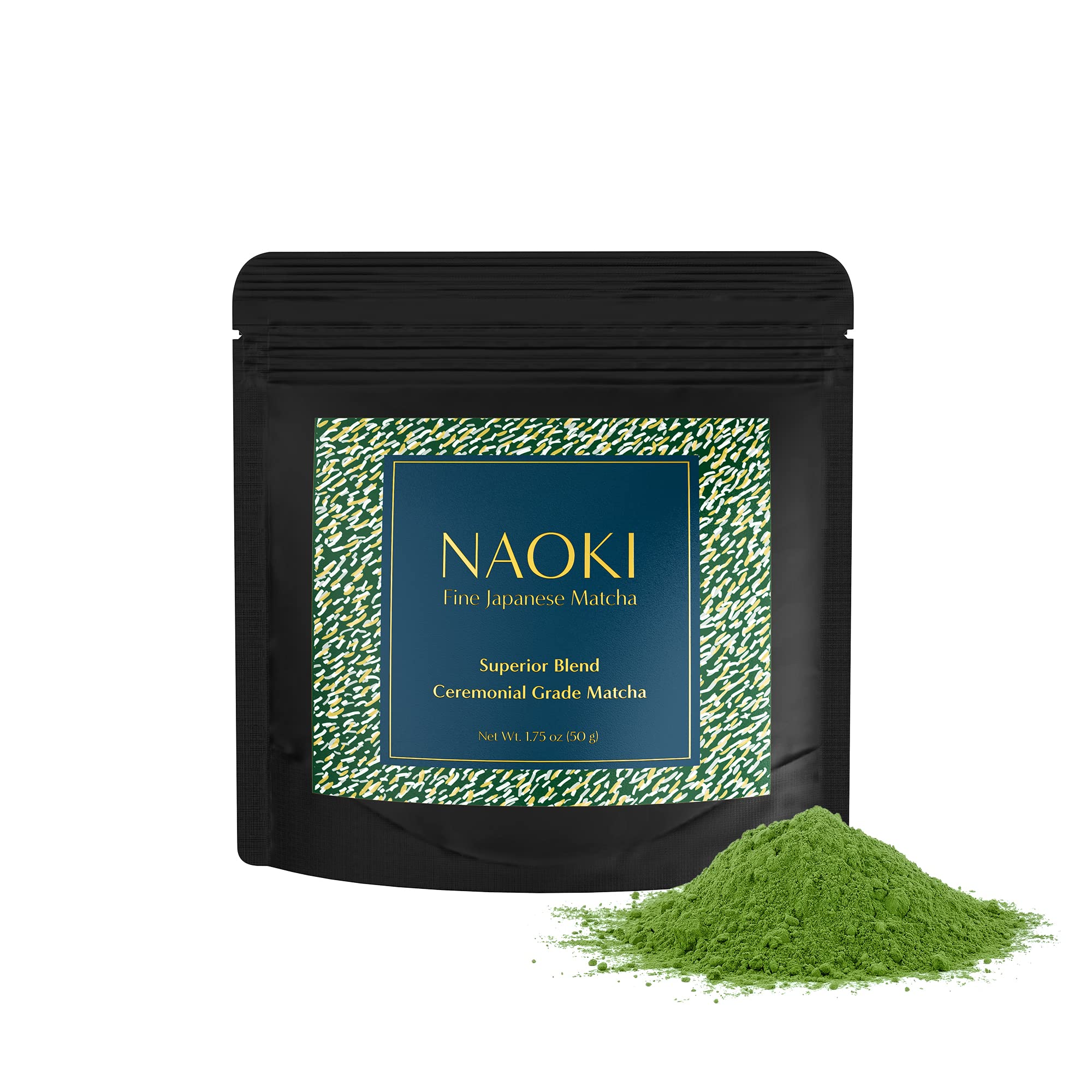 Naoki Superior Ceremonial Matcha Green Tea Powder – Authentic Japanese First Harvest (50g / 1.75oz)
Naoki Matcha Green